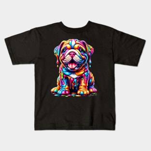 Colorful melting Dog #6 Kids T-Shirt